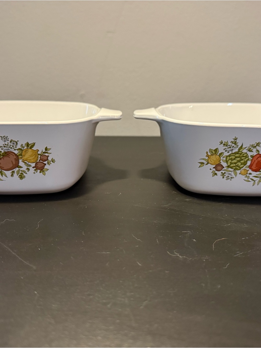 Vintage Corning Ware Spice O’ Life P-43-B 2 3/4 Cup Casserole Set of 2